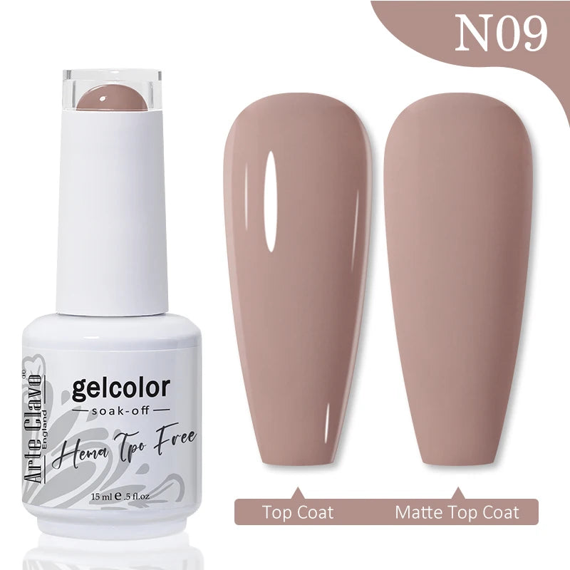 Red Brown Color Gel Nail Polish