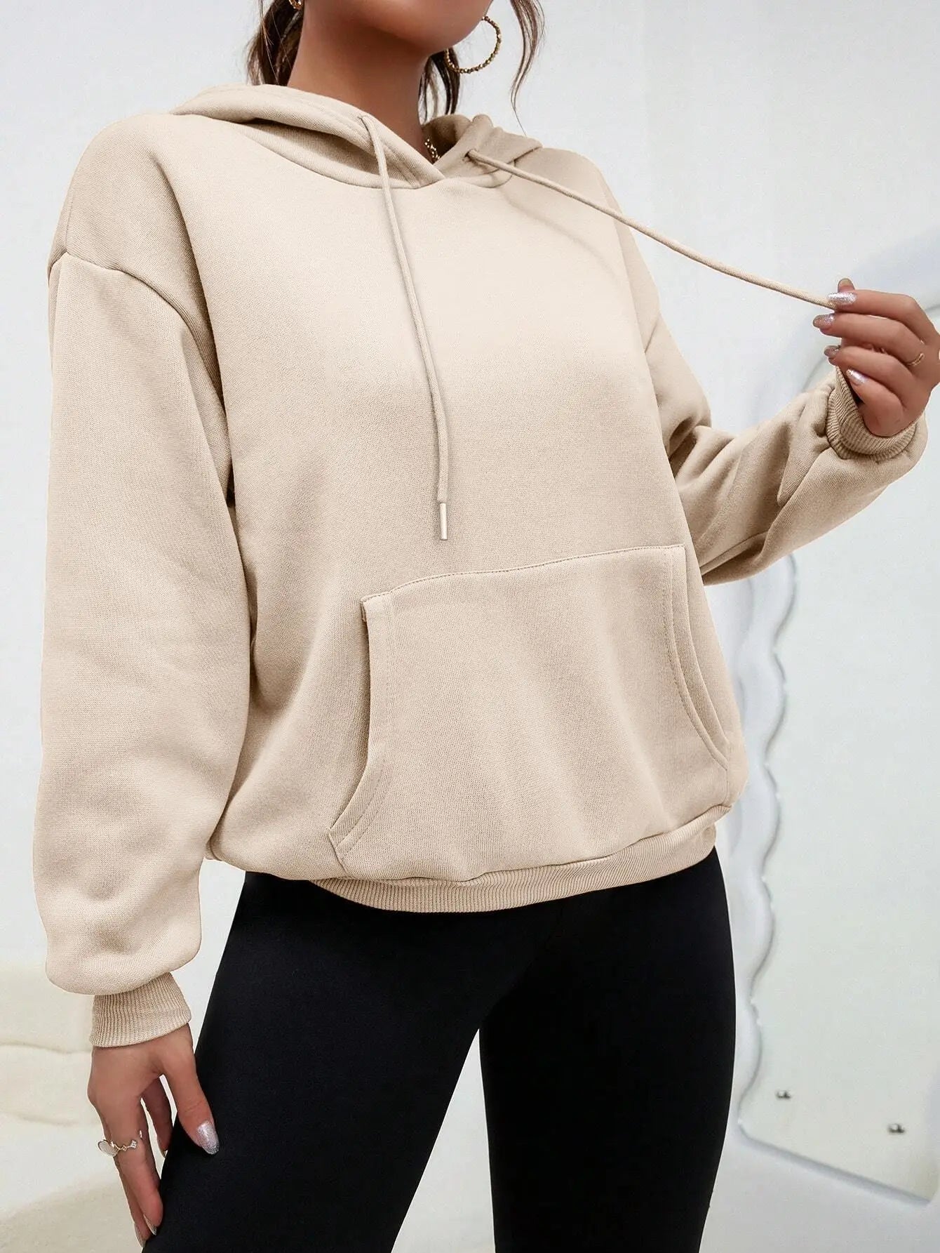 Casual Fleece Pocket Hoodies Unisex Pullover