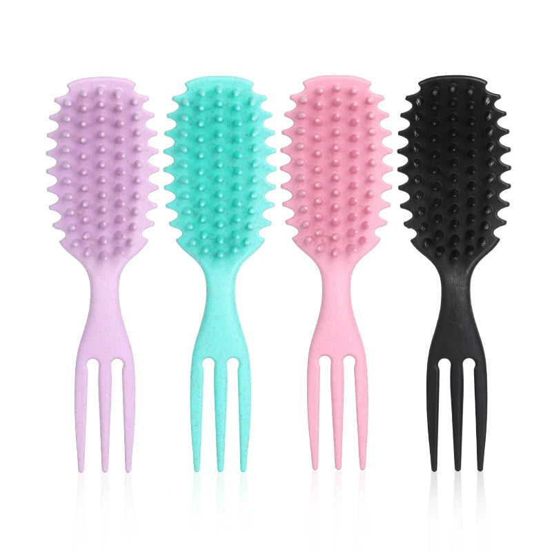 Cepillo definidor de rizos para cabello rizado