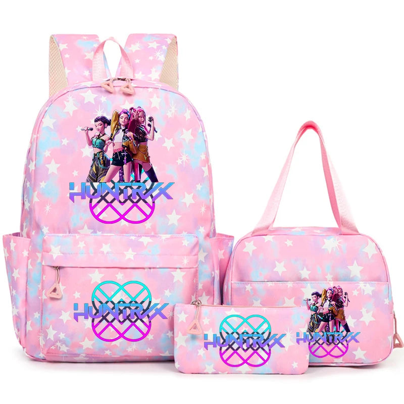 3Pcs/Set KPop Demon Hunter School Bags