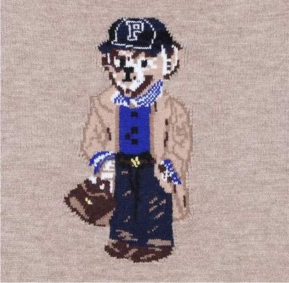 Suéteres de punto de cachemir con estampado de oso