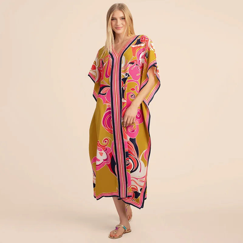 Kaftan Dress Over Size Beach Dress Cover Up