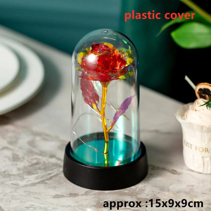 LED Galaxy Three Rose Artificial Flowers