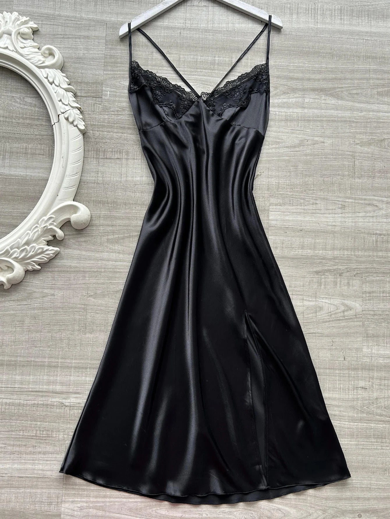 Sexy slit sexy lace patchwork Pyjama