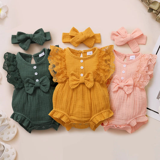 0-18 Months Old Newborn  Sleeveless Jumpsuit
