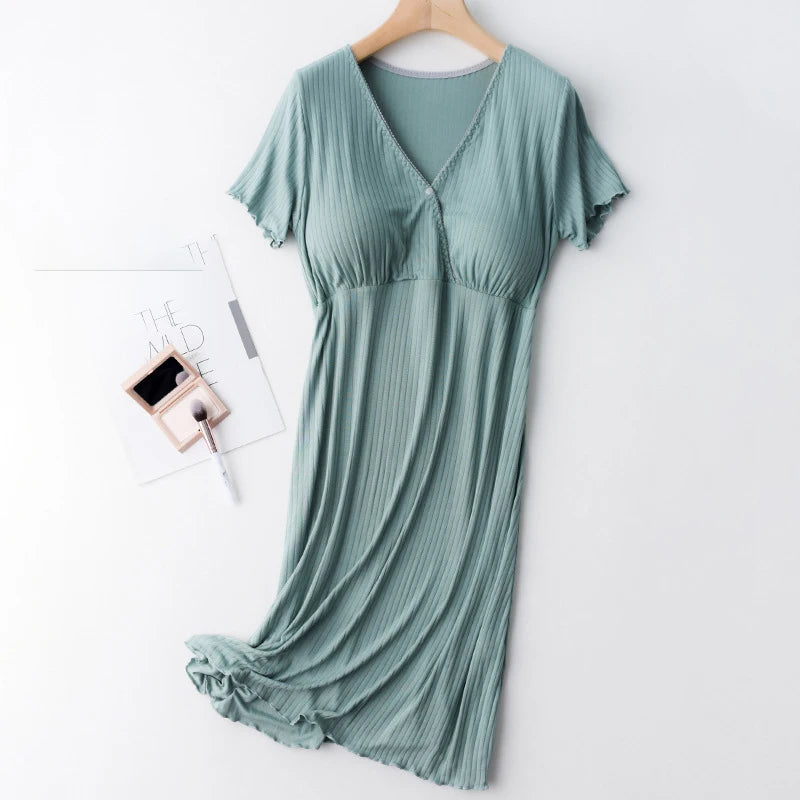 Maternity Breastfeeding Nightgowns Sleepwear Pregnancy Pajamas