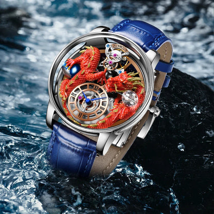 Diamond Tourbillion Top Brand Luxury Astronomia Quartz waterproof Watch