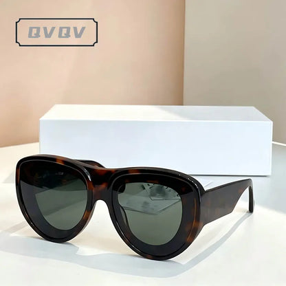 Thick Oversized Cat Eye Vintage Hip-hop Sunglasses