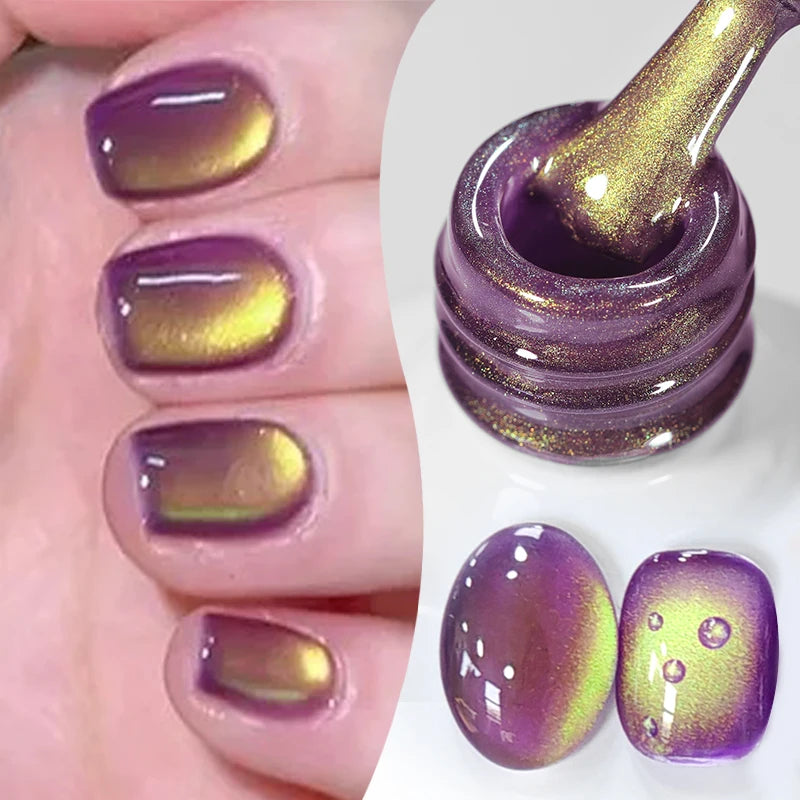 10ml Brown Purple Black Red Cat Magnetic Gel Polish Manicure Soak Off