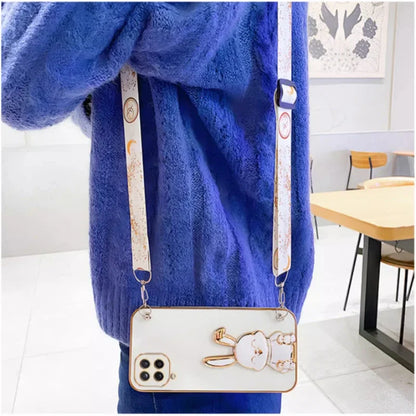 Crossbody Lanyard Rabbit luggage bracket Plating Cover