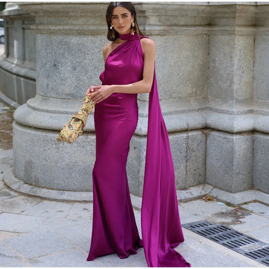 Sexy Satin Ribbon Party Dress