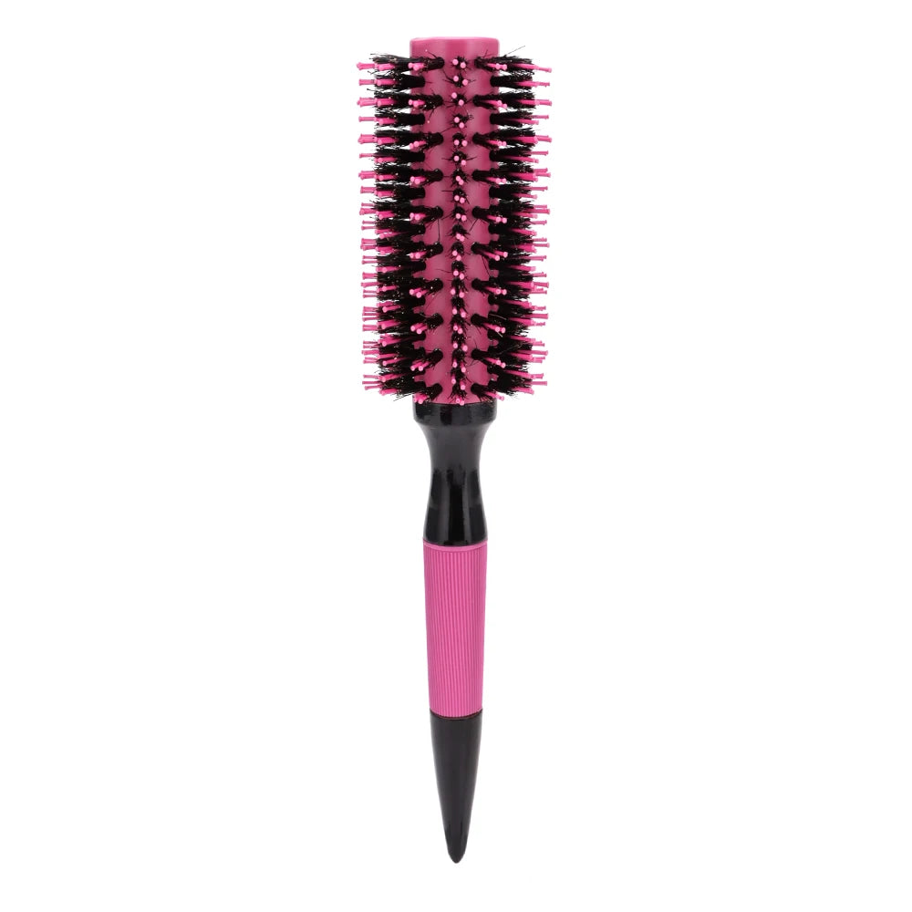 Wooden Round Hair Comb Brush With Boar Bristle Mix Hair Brush