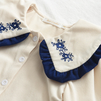 Bear Leader Long Sleeve Half Skirt Autumn/Winter Doll Neck Set