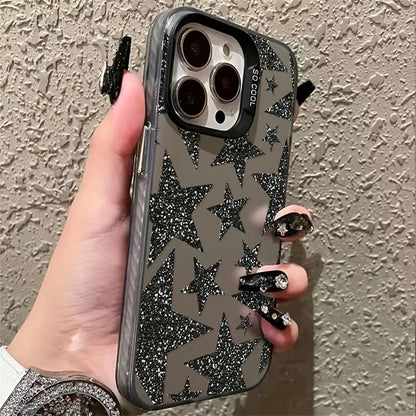 INS Star Phone Case For iPhone Pro Max Matte IMD Cover