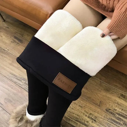 Leggings Seamless High Waist Thermal Winter Warm Tights Solid Stretchy Pants