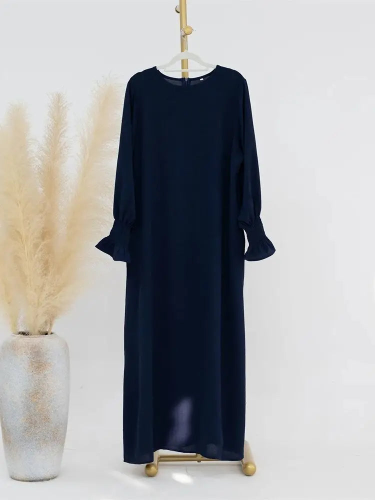 Jersey Solid Modest Under Abaya Islamic Robe
