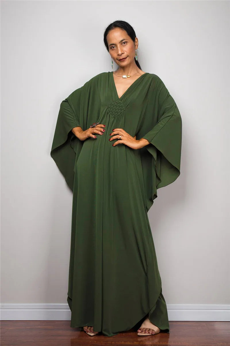 Plus Size Caftan Cover Up Loose Soft Kaftan Dress