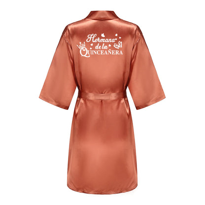 Quinceanera Robes Princess Sweet Girl Royal blue Bathrobe