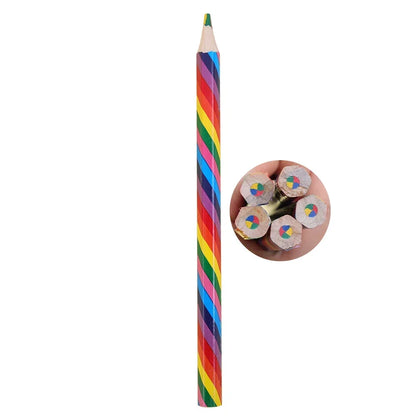 4 Color Concentric Rainbow Pencil Wooden Bulk Rainbow Pencil