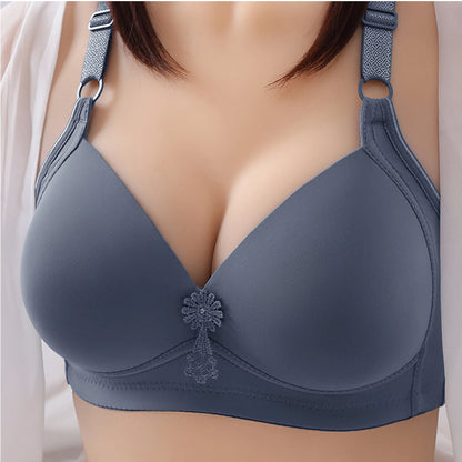 Oversized Slim Comfortable Traceless Solid Color Bra