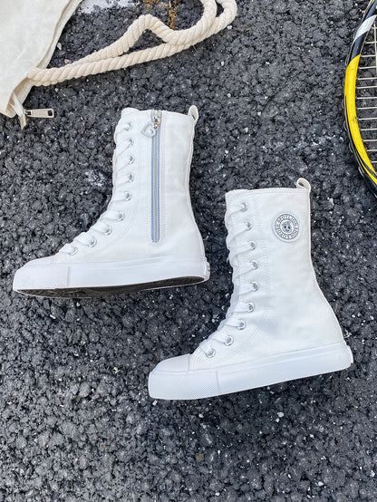 HighTop Canvas High Barrel Boots Shoes