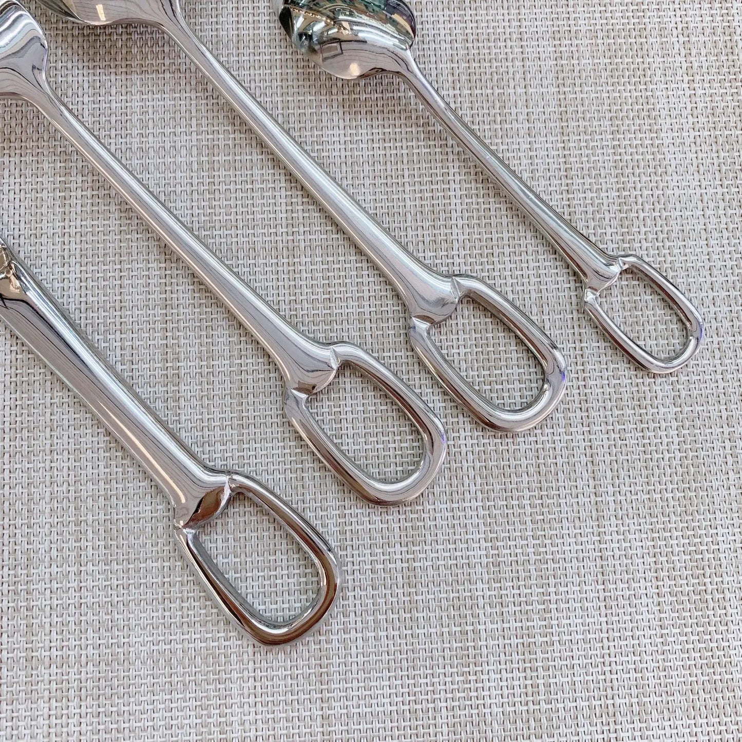 5Pcs Luxury Tableware Stainless Steel Knife Fork Spoon Cutlery Set