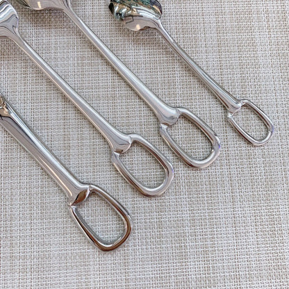 5Pcs Luxury Tableware Stainless Steel Knife Fork Spoon Cutlery Set
