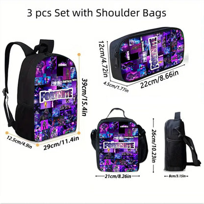 Child Backpack with Lunch Bags Pencil Bags School Bags