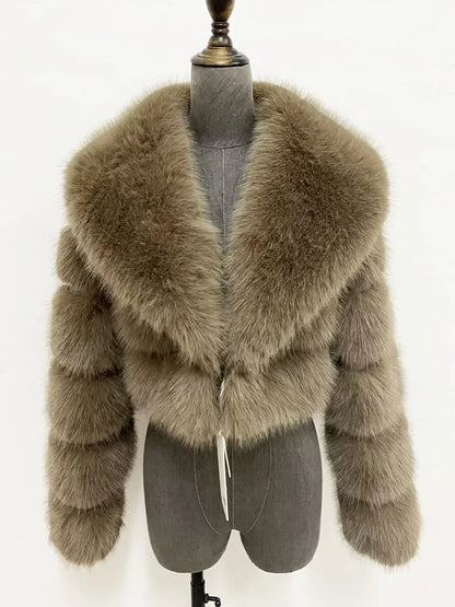 Faux Fur Outerwears Coat