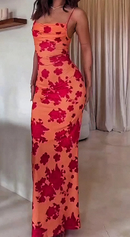 Vestido halter sexy sin espalda