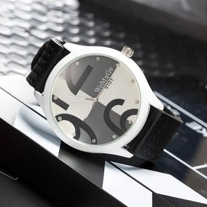 Big Number Quartz Silicone Sports Watches