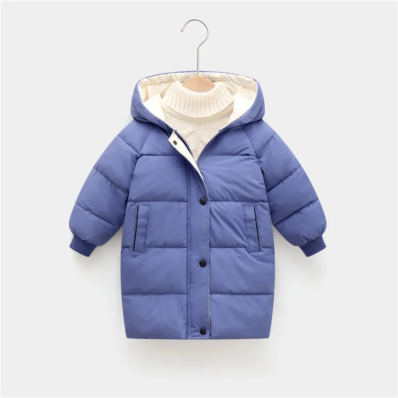 Down Long Outerwear Winter Autumn Teen Cotton -Padded Parka Coats