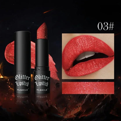 7 Colors Diamond Matte Lipstick Non-stick Cup Flash