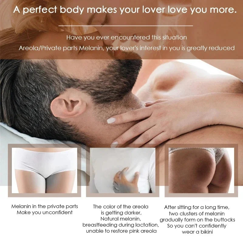 Crema blanqueadora corporal de acción rápida