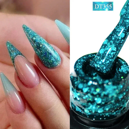 7ml Red Series Gel Nail Polish Glitter