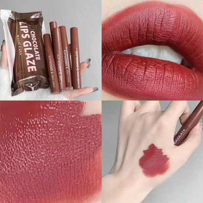 Chocolate five lip glaze set Mist matte lipstick