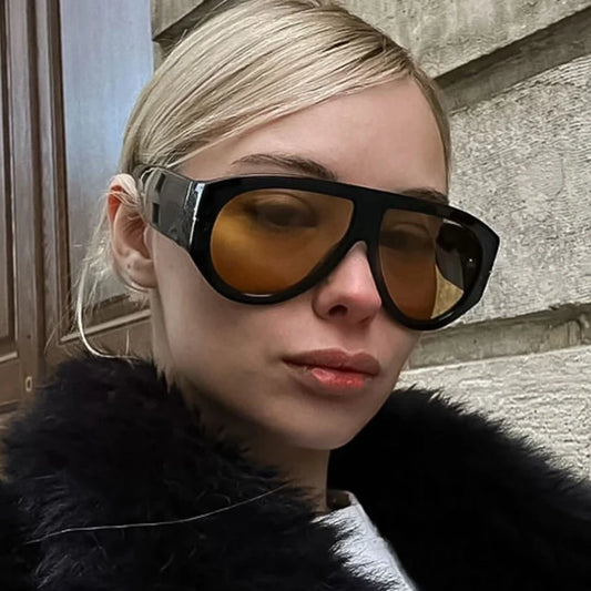 Oversized Pilot Luxury Big Frame Sunglasses