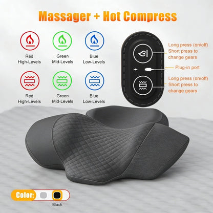 Pillow Cervical Stretcher Heating Vibration Massage