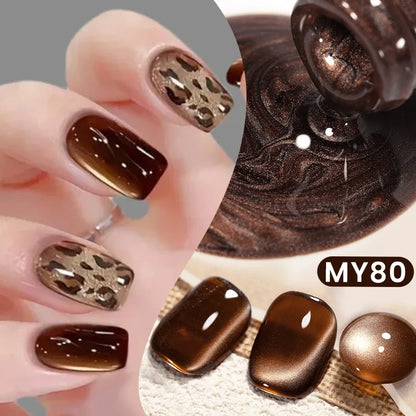 10ml Brown Purple Black Red Cat Magnetic Gel Polish Manicure Soak Off