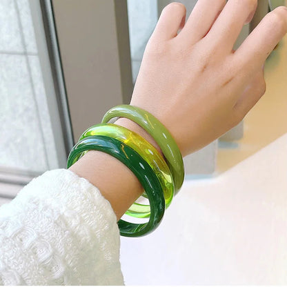 3pcs Resin Acrylic Korean Cuff Bracelets