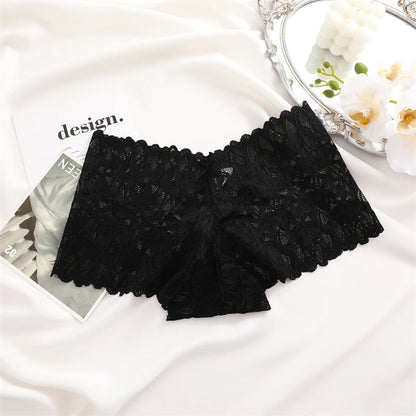 Lace Boyshort Panties Low-Rise Sexy Underwear Sexy Lingerie