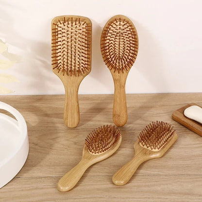 Solid Wood Bamboo hair Brush