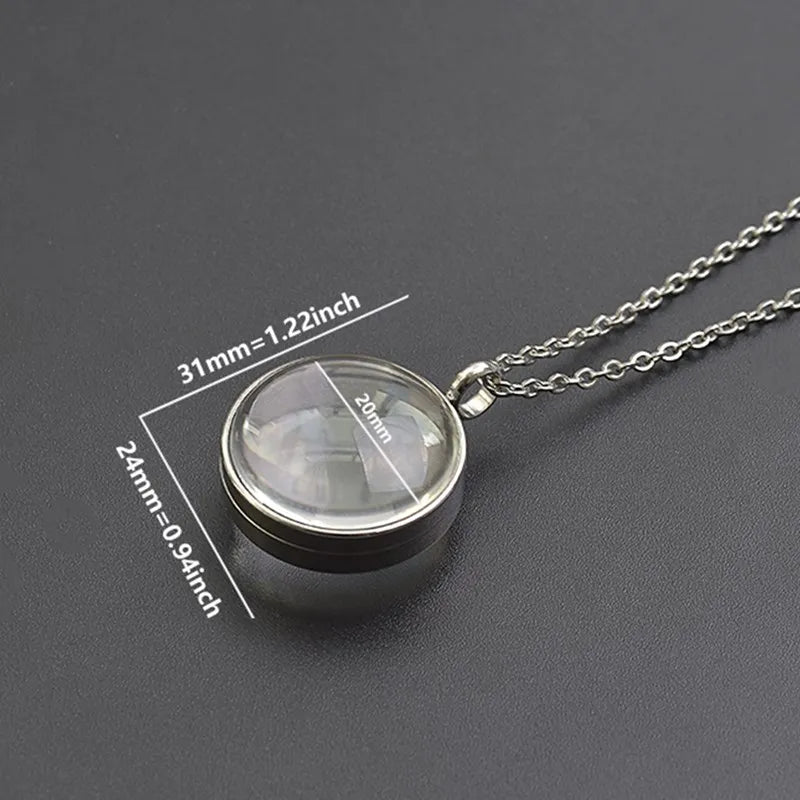 Twist Locket Pendant Photo Floating Charm Necklace