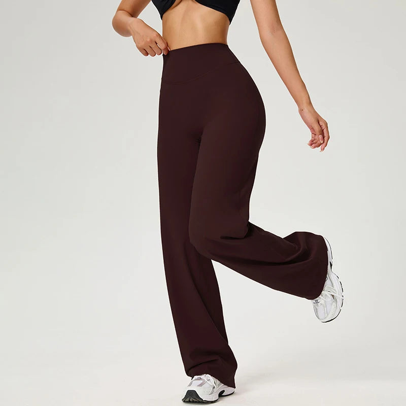 High Waist Wide Straight-Leg Ultra Soft Yoga Pants