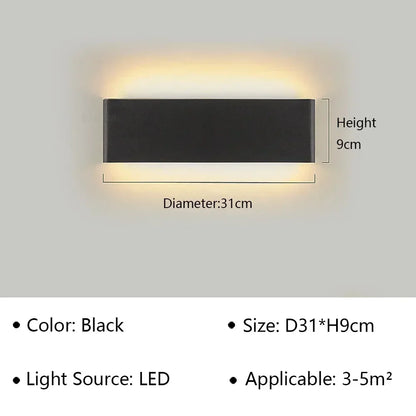 Modern LED Wall Lamp for Bedside Living Room Stairs Aisle