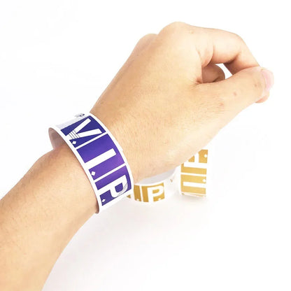 200pcs Waterproof Paper Wristbands Bracelet