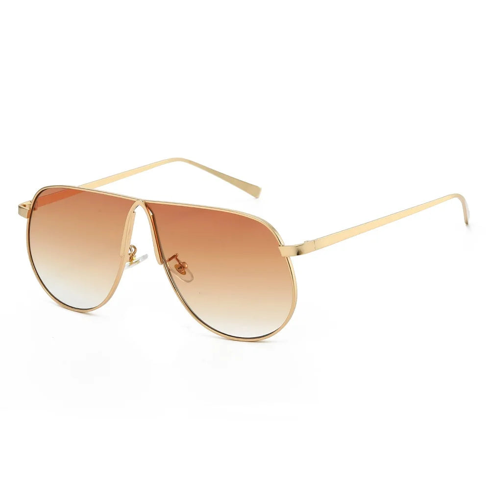 vintage oversized alloy square sunglasses