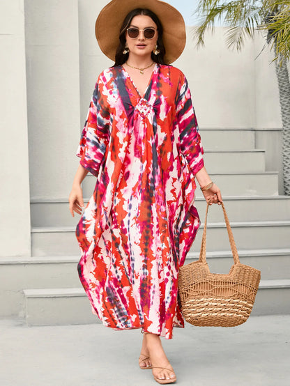 Stylish Caftans Plus Size Beach Cover Up Swimsuit Dresses