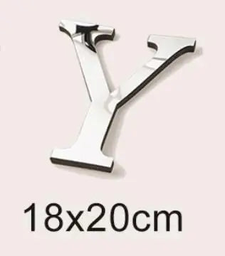 20cm Big Size 3D English Letters Acrylic Mirror