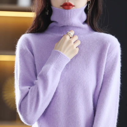 Cashmere Turtleneck Pullover Sweater